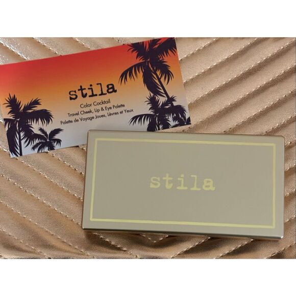 STILA - NWT - Color Cocktail Travel Cheek, Lip & Eye Palette/"Tequila Sunrise" - Picture 6 of 14
